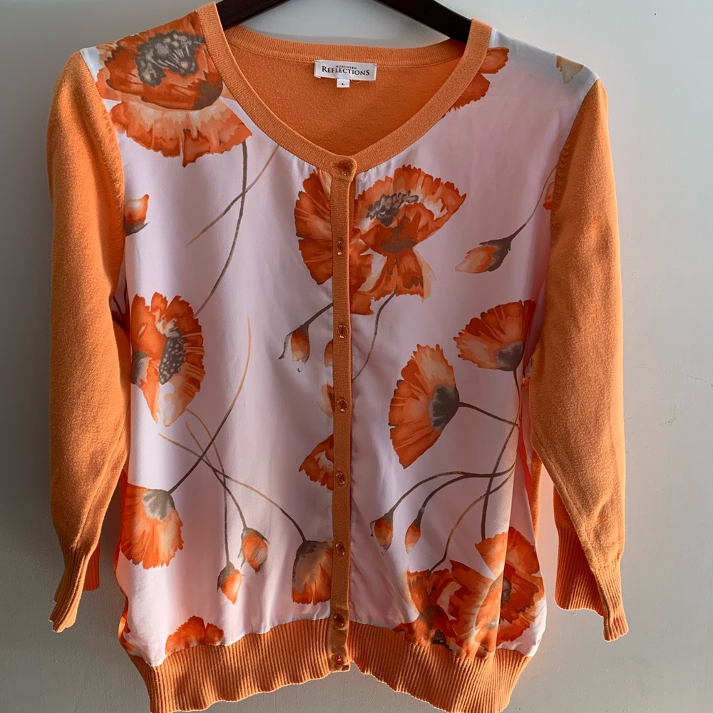 Northern Reflections, 3/4 length sleeve cardigan